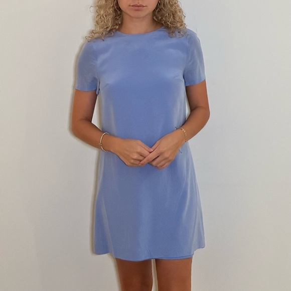Club Monaco | Dresses | Light Blue Silk Club Monaco Dress | Poshmark
